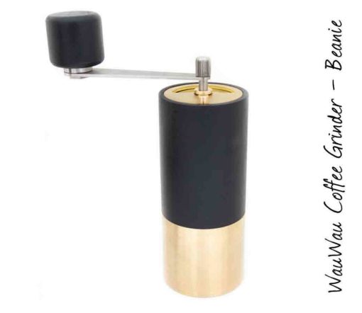 WauWau coffee grinder beanie beech black/ brass 25g