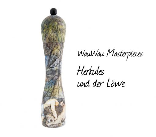 WauWau Pfeffermühle Masterpieces Herkules und der Löwe Einzelstück