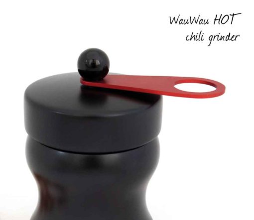 WauWau HOT Chili Grinder Beech black semigloss Detail