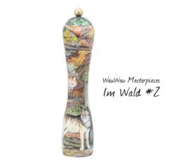 WauWau Masterpieces: In the forest #2, hand painted single piece