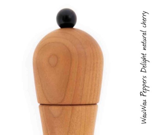 WauWau Peppers Delight natural cherrywood knob black detail