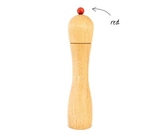 WauWau Peppers Delight natural Oak knob red