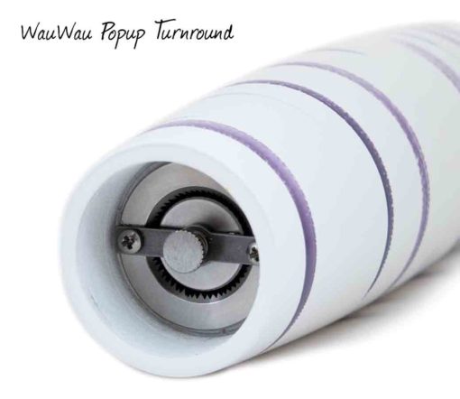 WauWau Popup Turnround Glatt violett Detail