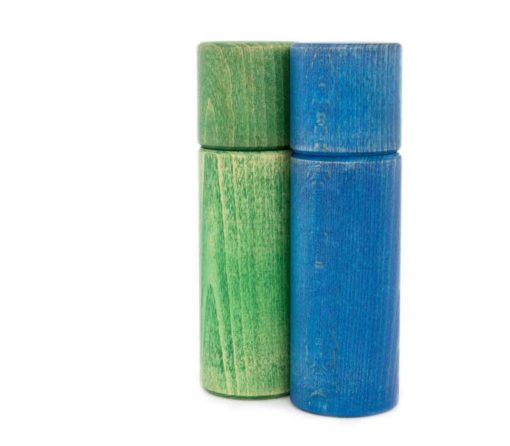 WauWau Ben Grinder Set: vintage green & blue