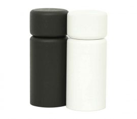 WauWau Spicy Pepper and Salt Mill Set Black and White