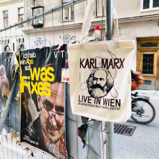 ViennaShit fabric bag Karl Marx mood
